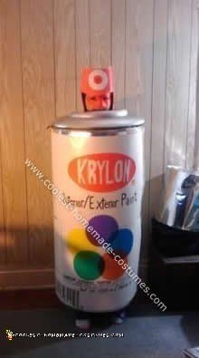 Homemade Can of Krylon Spray Paint Costume