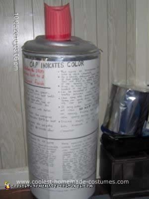 Homemade Can of Krylon Spray Paint Costume