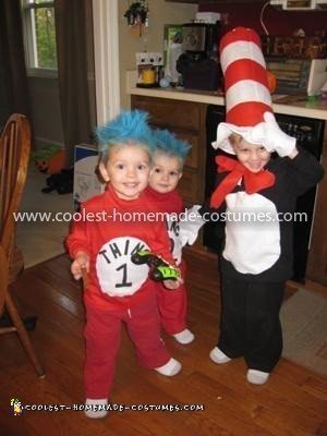 Homemade Cat in the Hat Crew Costume