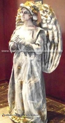 Homemade Cemetery Angel Human Statue Costume