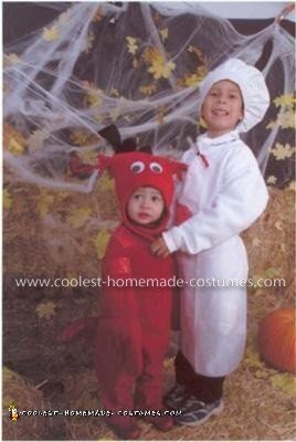 Homemade Chef and Lobster Childs Couple Costume