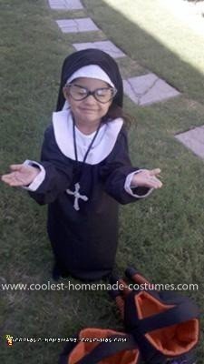 Homemade Child Nun Costume