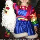 Homemade Child Rainbow Brite Costume