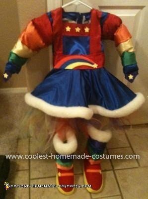 Homemade Child Rainbow Brite Costume