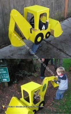 Homemade Child's Backhoe Costume