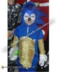 Homemade Child's Sonic The Hedgehog Costume