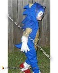 Homemade Child's Sonic The Hedgehog Costume