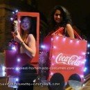 Homemade Coca Cola Christmas Truck Couple Costume