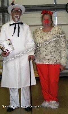 Colonel Sanders and Chicken Couple Costume