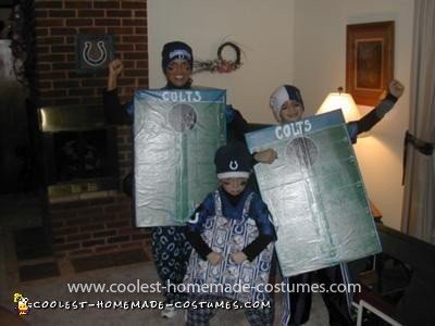 Homemade Colts Corn Hole Costume