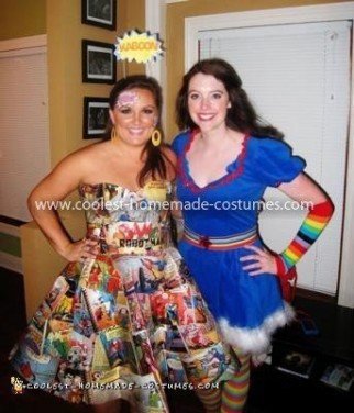 Coolest Comic Girl Costume - Comic Girl and Rainbow Brite