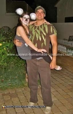 Homemade Couple Koala and Tree Costume