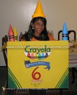 Coolest Crayola Crayon Box Costume - Front of the Crayola Box