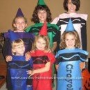 Homemade Crayola Crayons Halloween Costumes