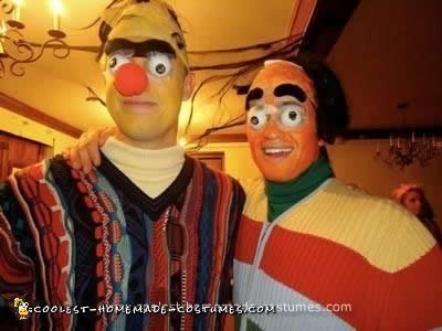 Homemade Creepy Bert and Ernie Costume