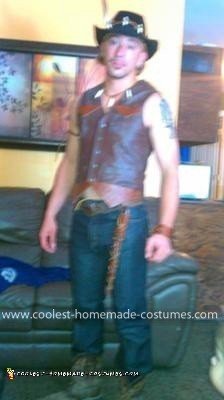 Homemade Crocodile Dundee Costume