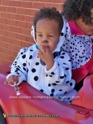 Homemade Cruella DeVille Mobile Child Halloween Costume