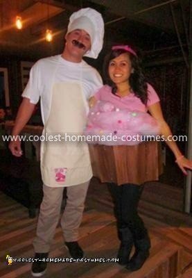 Homemade Cupcake and Baker Costume