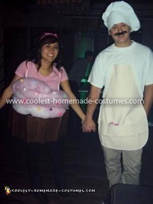 Homemade Cupcake and Baker Costume