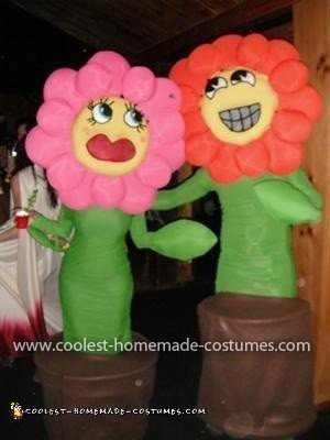 Homemade Dancing Flowers Couple Costume