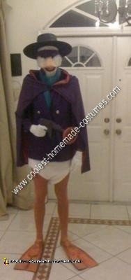 Homemade Darkwing Duck Halloween Costume Idea