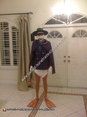 Homemade Darkwing Duck Halloween Costume Idea