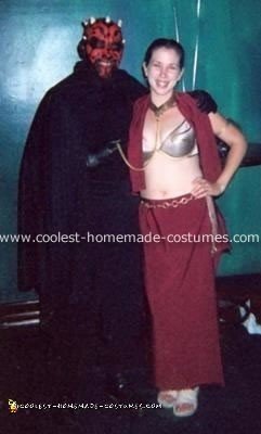 Homemade Darth Maul and Slave Leia Costumes