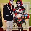 Homemade Day of the Dead Couple Costume