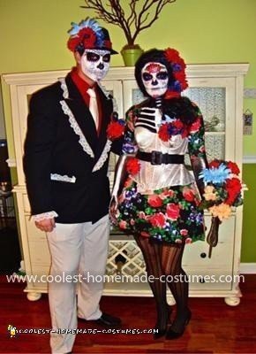 Homemade Day of the Dead Couple Costume