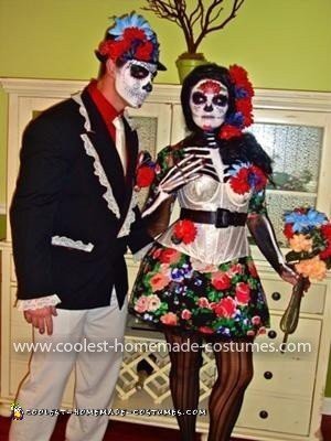 Coolest Day of the Dead Couple Costume