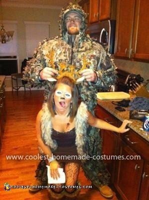 Homemade Deer and Hunter Costume