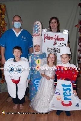 Homemade Dental Hygiene Family Costume