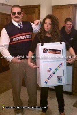 Homemade Ditka & Refrigerator Perry Couples Costume