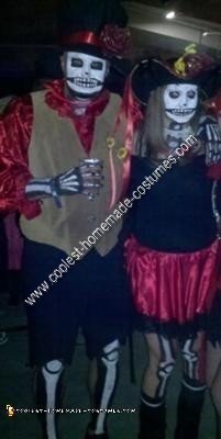 DIY Day of the Dead Couple Halloween Costume