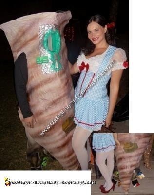 DIY Dorothy and the Tornado Costume Idea