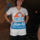 Homemade DIY Elmer's Glue Bottle Halloween Costume