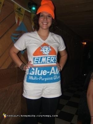 Coolest DIY Elmer's Glue Bottle Halloween Costume