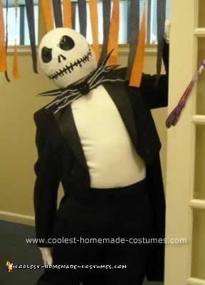 Homemade DIY Jack Skellington Halloween Costume