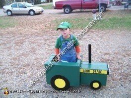 DIY John Deere Tractor Child Halloween Costume Idea