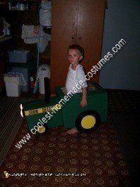 DIY John Deere Tractor Child Halloween Costume Idea