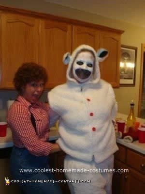 Homemade  DIY Lamb Chop's Play Along Couple Halloween Costume