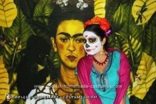Homemade DIY Mexican Sugar Skull Dia de los Muertos Inspired Group Halloween Costume
