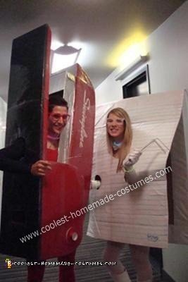 DIY Swingling Stapler and Hilroy Paper Couple Costume