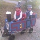 Homemade DIY Thomas the Train Halloween Costume