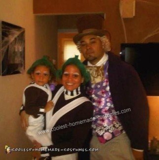 DIY Willy Wonka and his Oompa Loompas Halloween Costumes