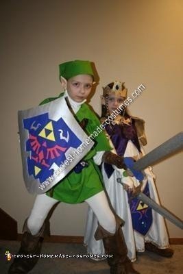 DIY Zelda and Link Child Halloween Couple Costume Ideas