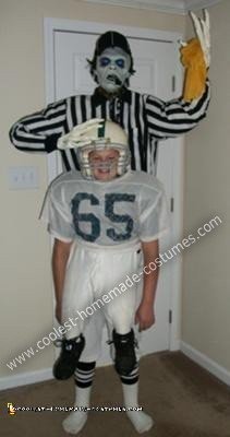 DIY Zombie Football Referee Halloween Costume