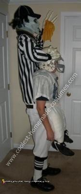 DIY Zombie Football Referee Halloween Costume