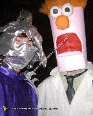 Homemade Do it Yourself Beaker Halloween Costume