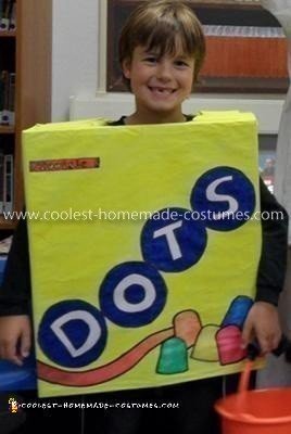 Homemade DOTS Candy Costume